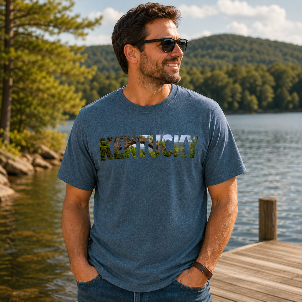 Kentucky T-Shirt | Red River Gorge Nature Typography | Classic