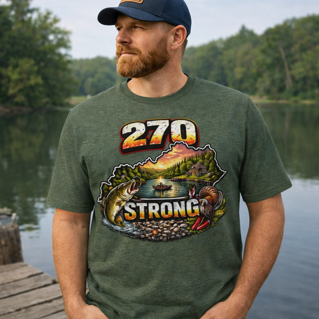 270 Strong T-Shirt | Western Kentucky Lake Life Design | Classic Cotton