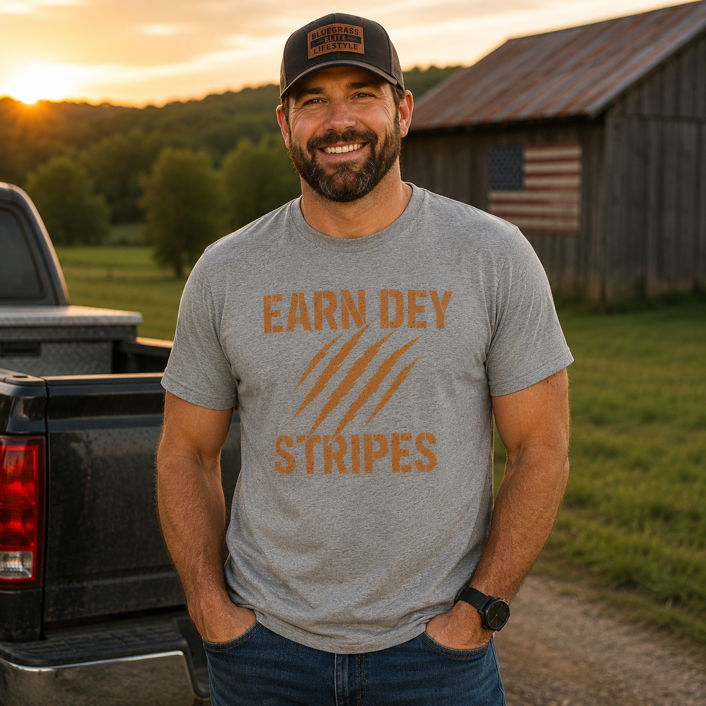Cincinnati Football Shirt | Earn Dey Stripes Design | Elite