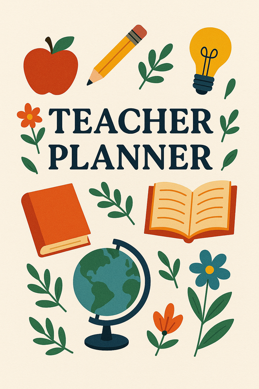2025–2026 Teacher Planner | Printable Academic Calendar | Digital Download