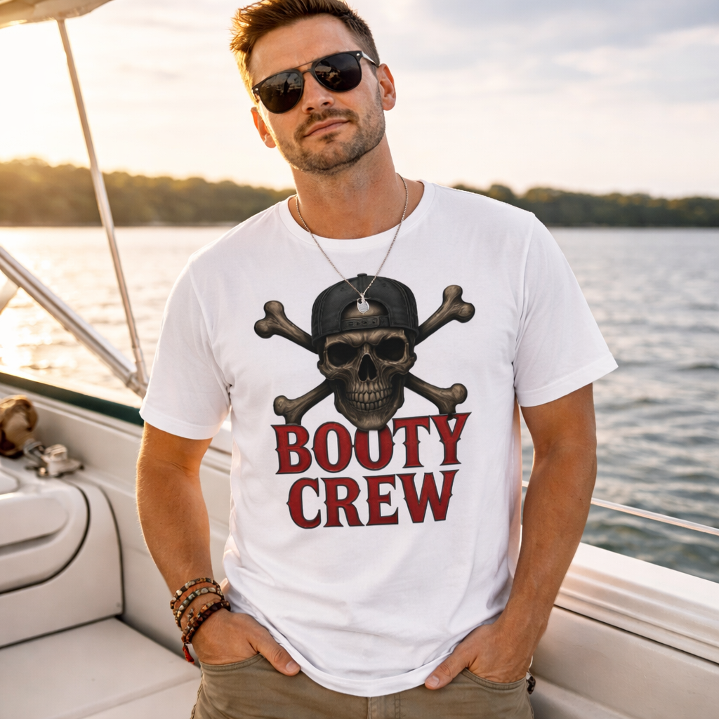 Freaking Brad Show Booty Crew T-Shirt | Skull Graphic | Classic