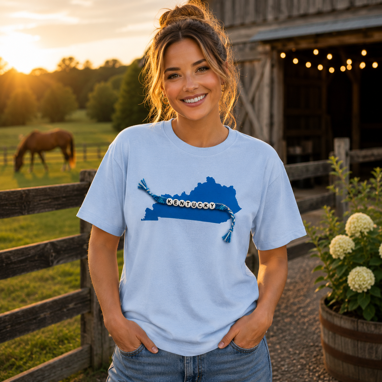 Kentucky Friendship Bracelet T-Shirt | State Pride Design | Classic