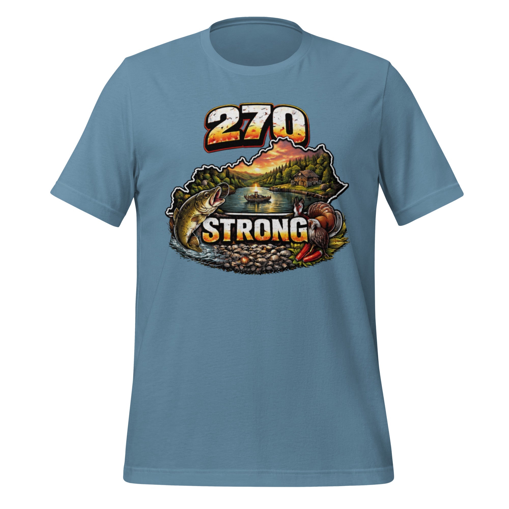 270 Strong T-Shirt | Western Kentucky Lake Life Design | Classic Cotton - Bluegrass Elite Apparel LLC