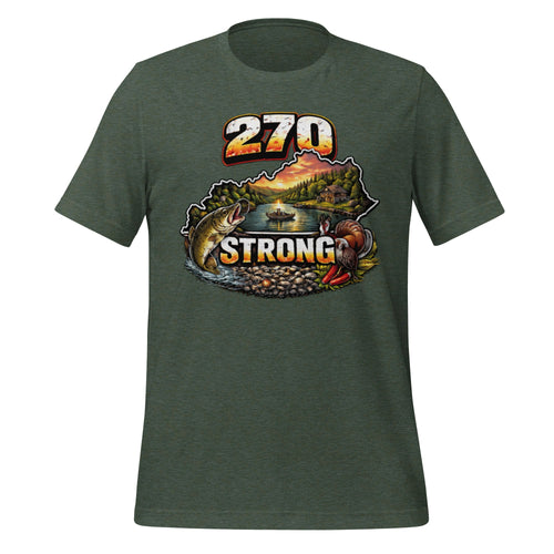 270 Strong T-Shirt | Western Kentucky Lake Life Design | Classic Cotton - Bluegrass Elite Apparel LLC