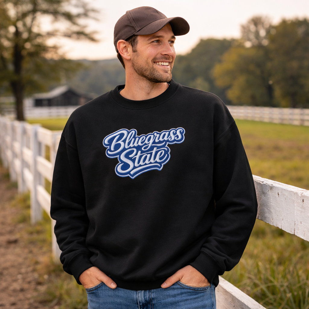 Bluegrass State Sweatshirt | Stacked Script Typography