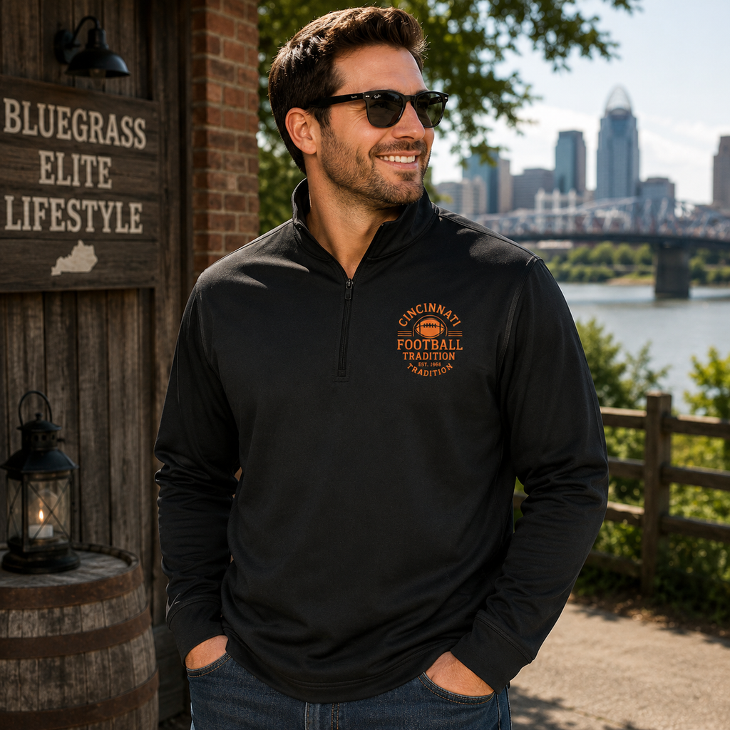 Cincinnati Football Quarter-Zip Pullover | Lightweight Performance
