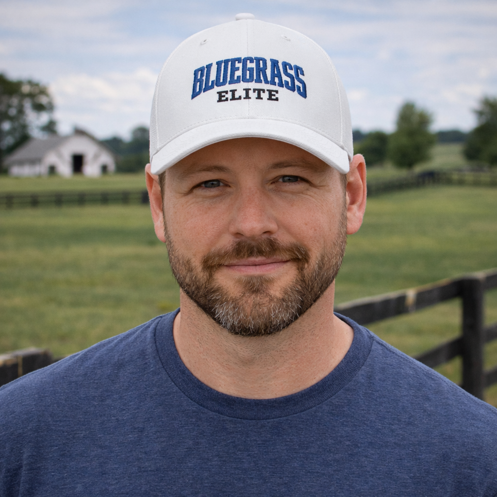 Bluegrass Elite Trucker Cap | Collegiate Arch Mesh Hat