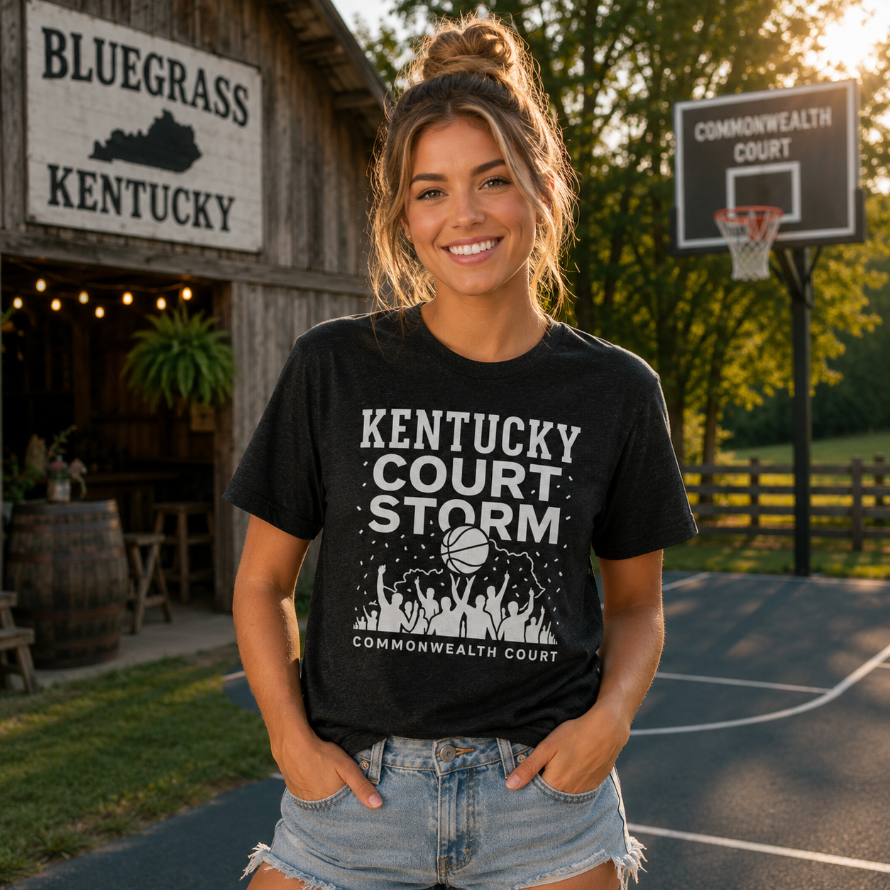 Kentucky Court Storm Tee | Elite Tri-Blend Edition