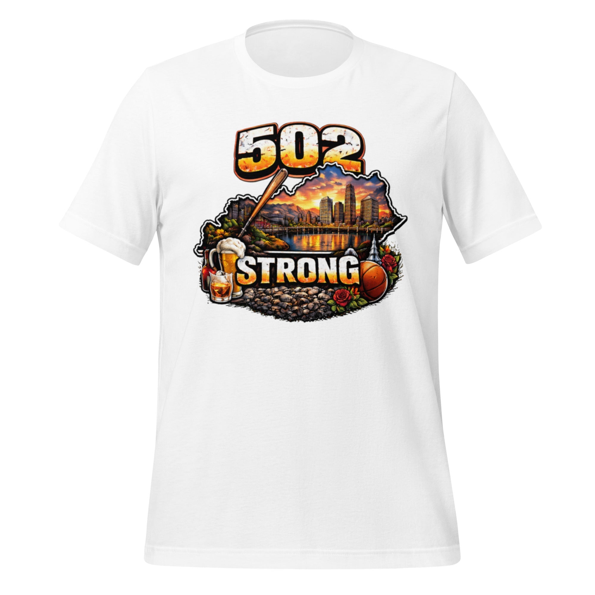 502 Strong T-Shirt | Louisville Icons Design | Classic Cotton - Bluegrass Elite Apparel LLC