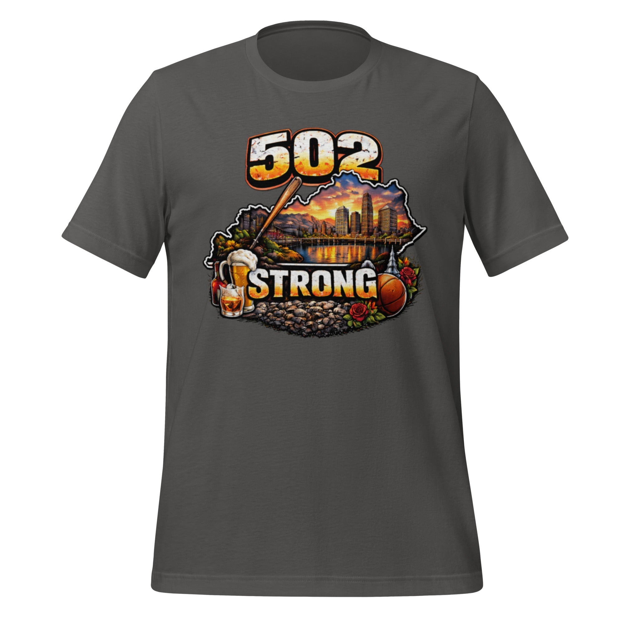 502 Strong T-Shirt | Louisville Icons Design | Classic Cotton - Bluegrass Elite Apparel LLC