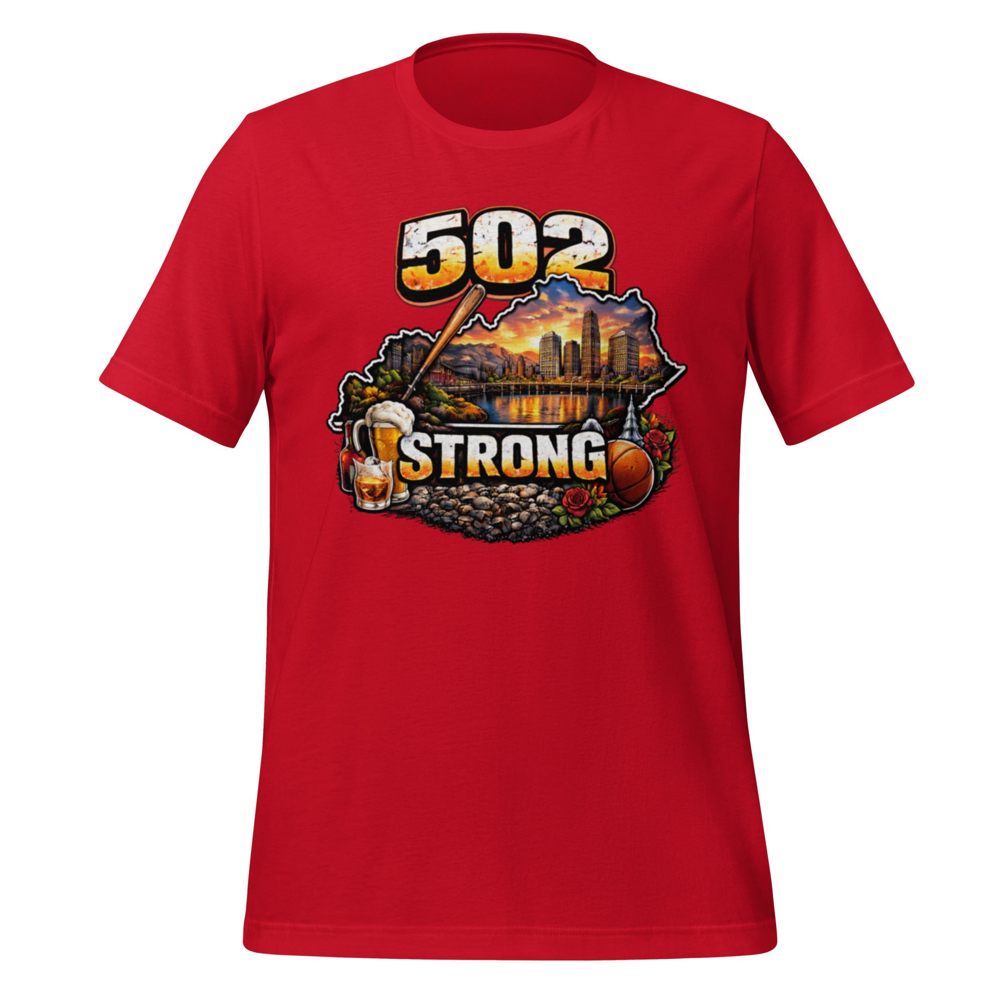 502 Strong T-Shirt | Louisville Icons Design | Classic Cotton - Bluegrass Elite Apparel LLC