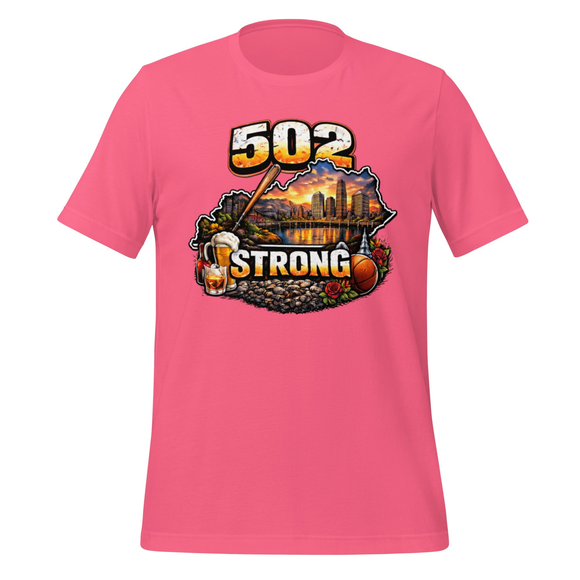 502 Strong T-Shirt | Louisville Icons Design | Classic Cotton - Bluegrass Elite Apparel LLC