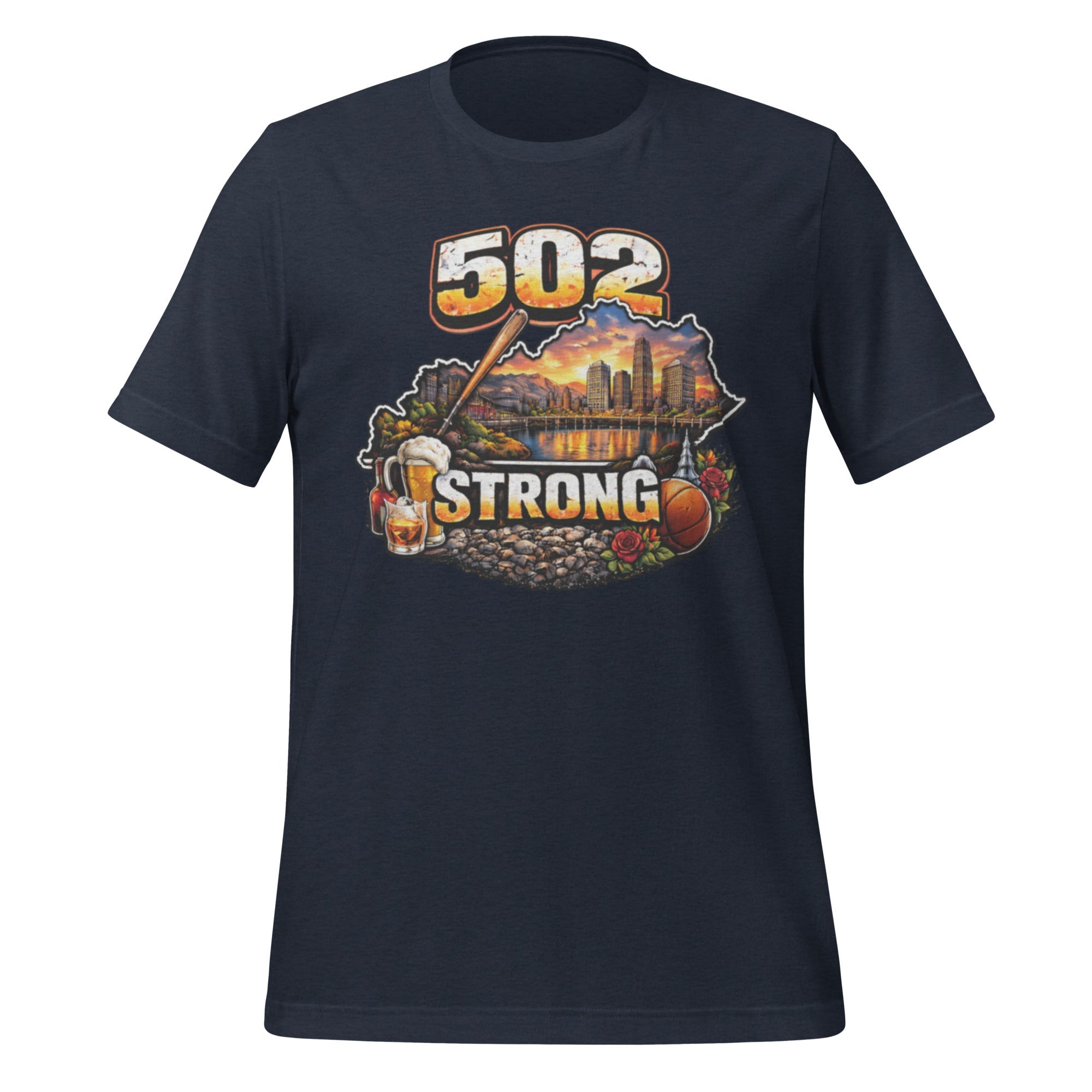 502 Strong T-Shirt | Louisville Icons Design | Classic Cotton - Bluegrass Elite Apparel LLC