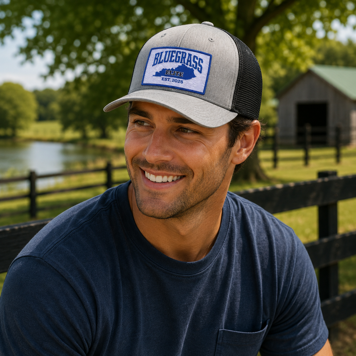 Bluegrass Elite Kentucky Outline Trucker Cap