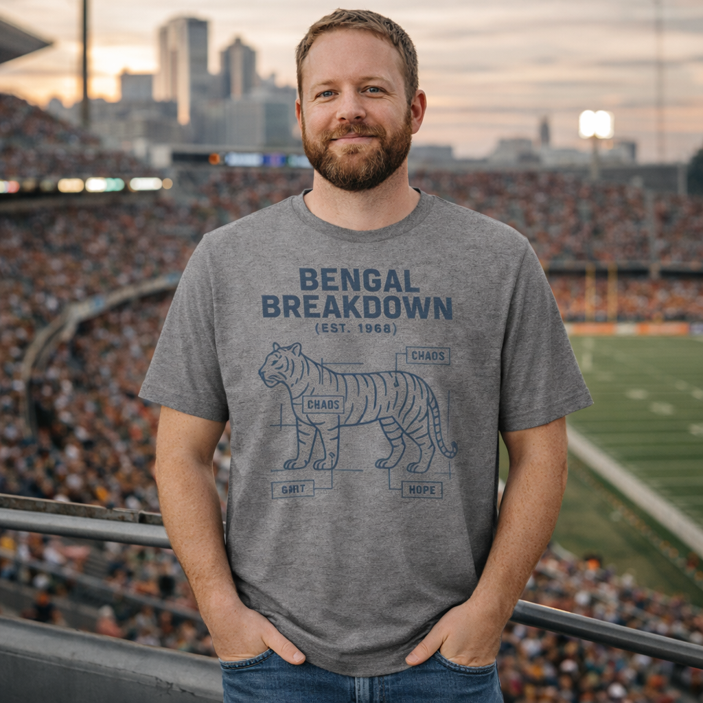 Cincinnati Football Shirt | Bengal Breakdown Blueprint | Elite