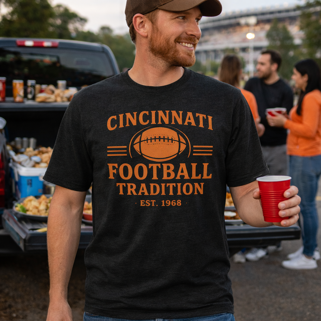 Cincinnati Football Shirt | Vintage Heritage Badge | Elite