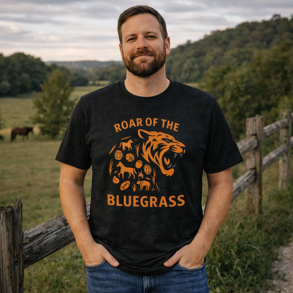 Roar of the Bluegrass T-Shirt | Kentucky Sports Pride | Elite Tri-Blend