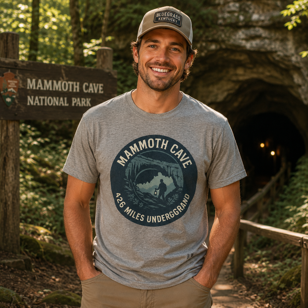 Mammoth Cave “426 Miles Underground” T-Shirt | Kentucky National Park Caving Tee