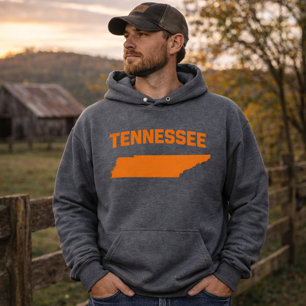 Tennessee Unisex Hoodie | Bold Orange State Design