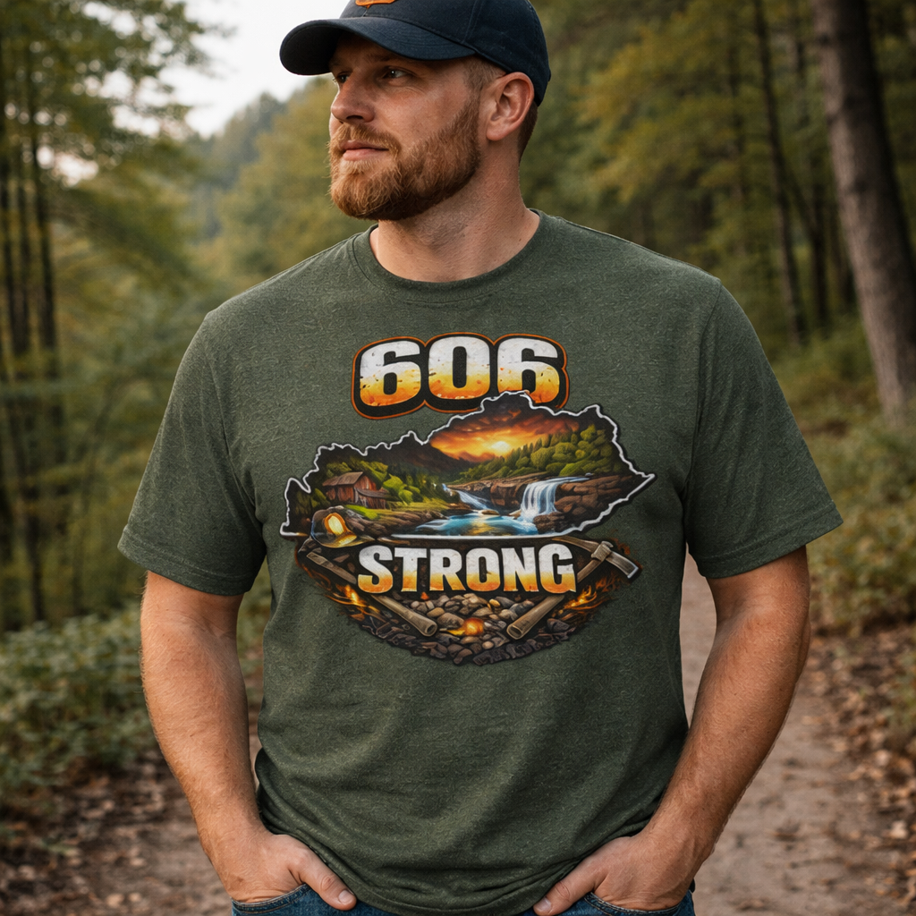 606 Strong T-Shirt | Appalachian Pride Design | Classic Cotton
