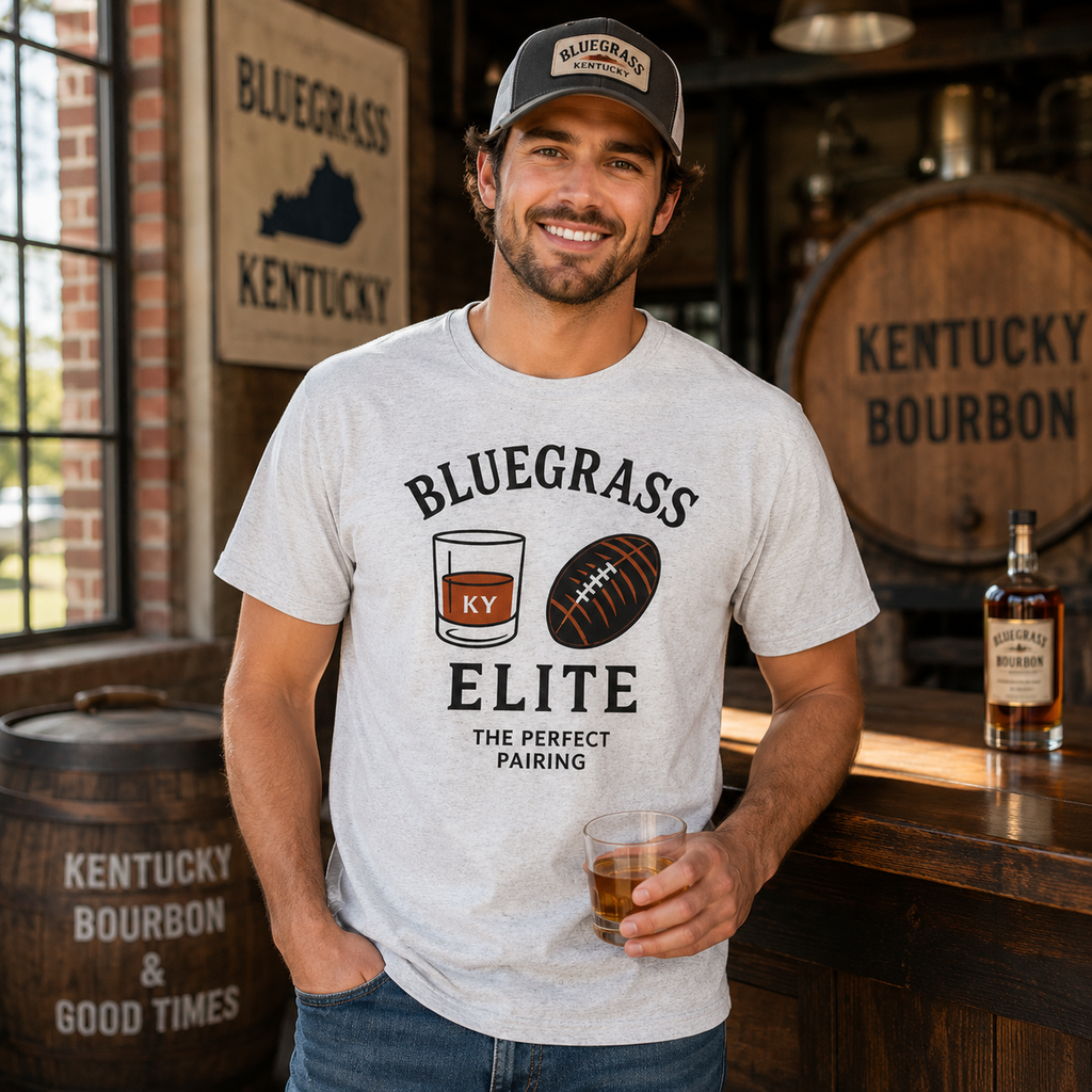 Bourbon & Football T-Shirt | Kentucky Game-Day Classic |Elite