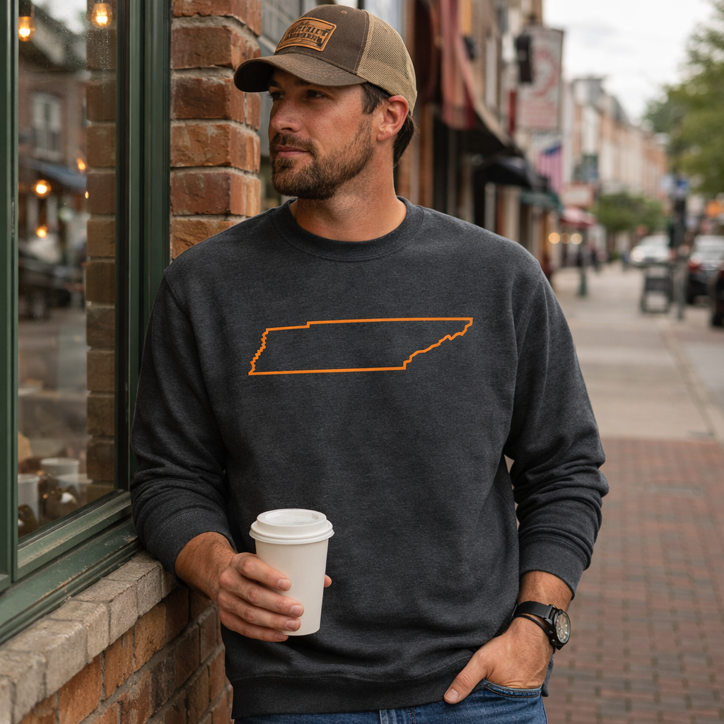 Tennessee Outline Sweatshirt | Bold State Pride Fleece