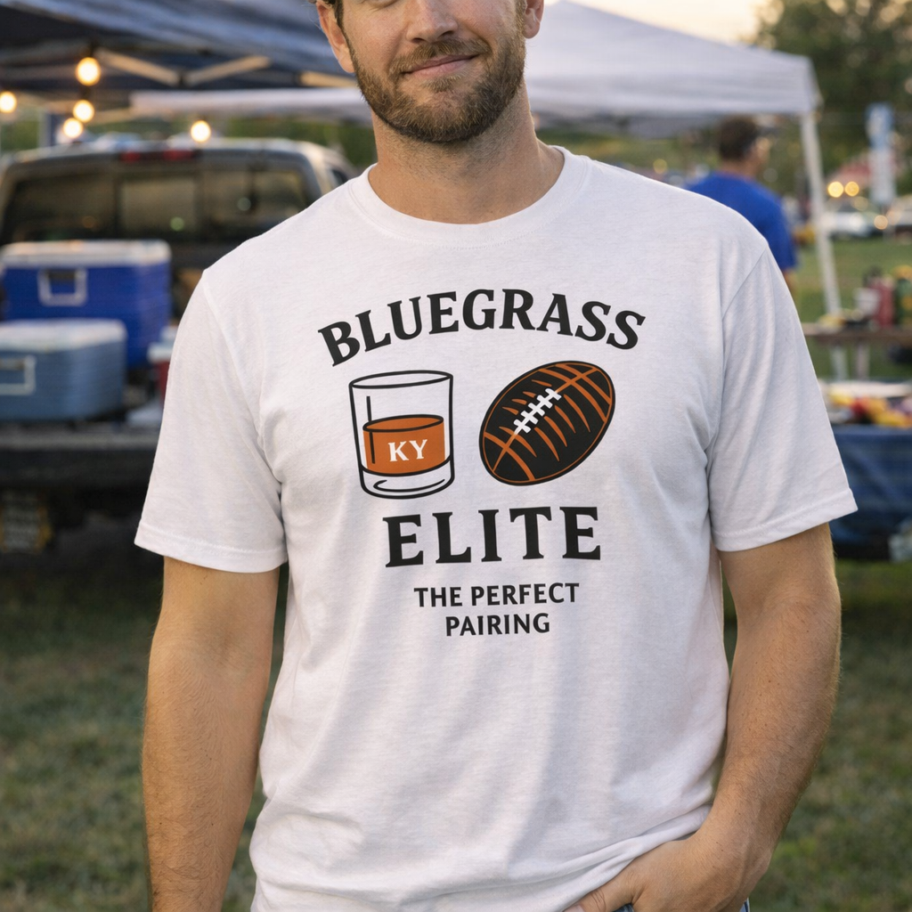 Bourbon & Football T-Shirt | Kentucky Game-Day Classic |Elite