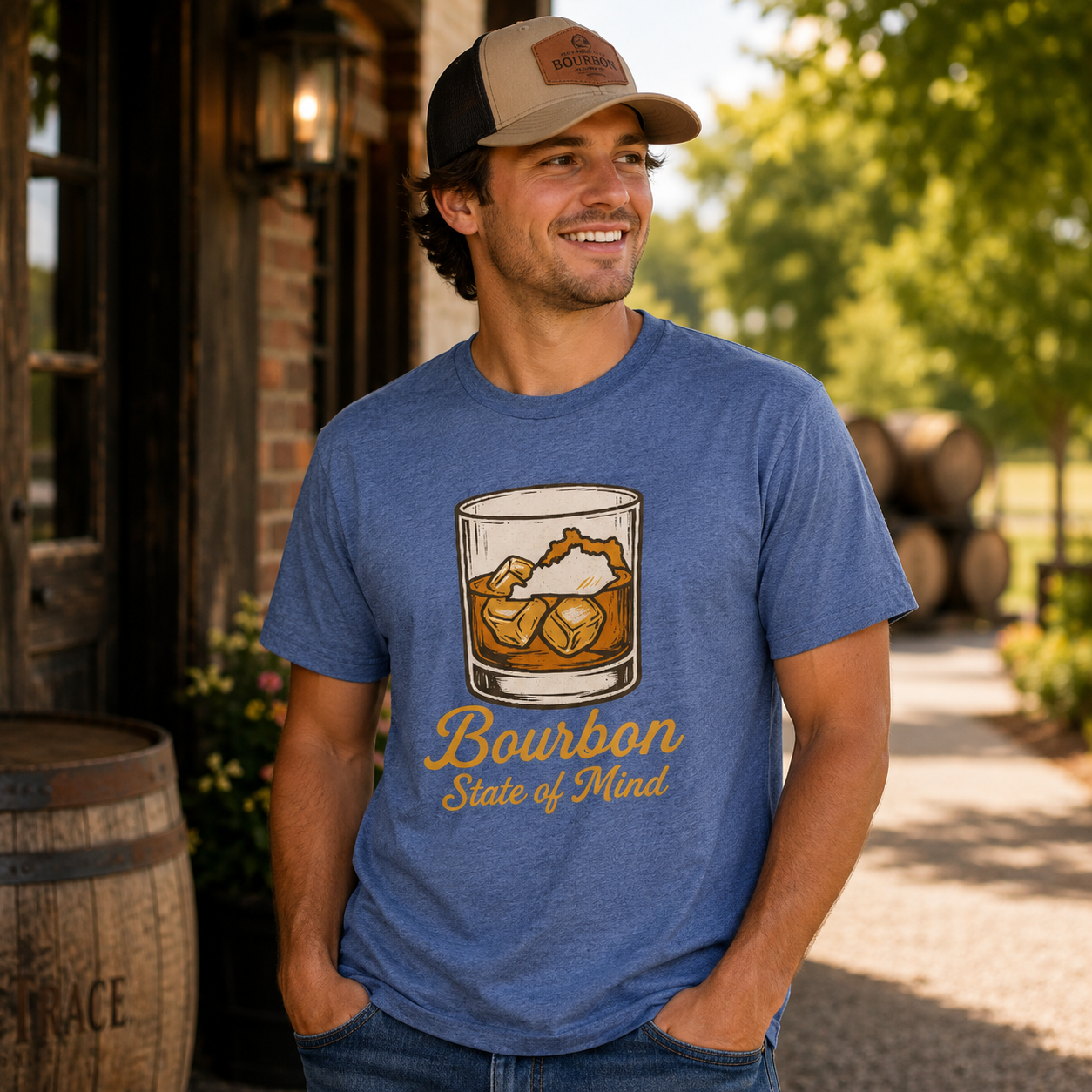 Bourbon State of Mind Tee | Kentucky Bourbon Lifestyle Shirt | Elite