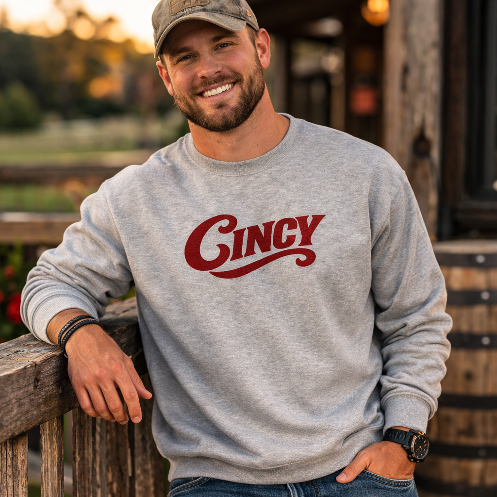 Cincy Embroidered Sweatshirt | Minimalist City Pride | Premium Unisex