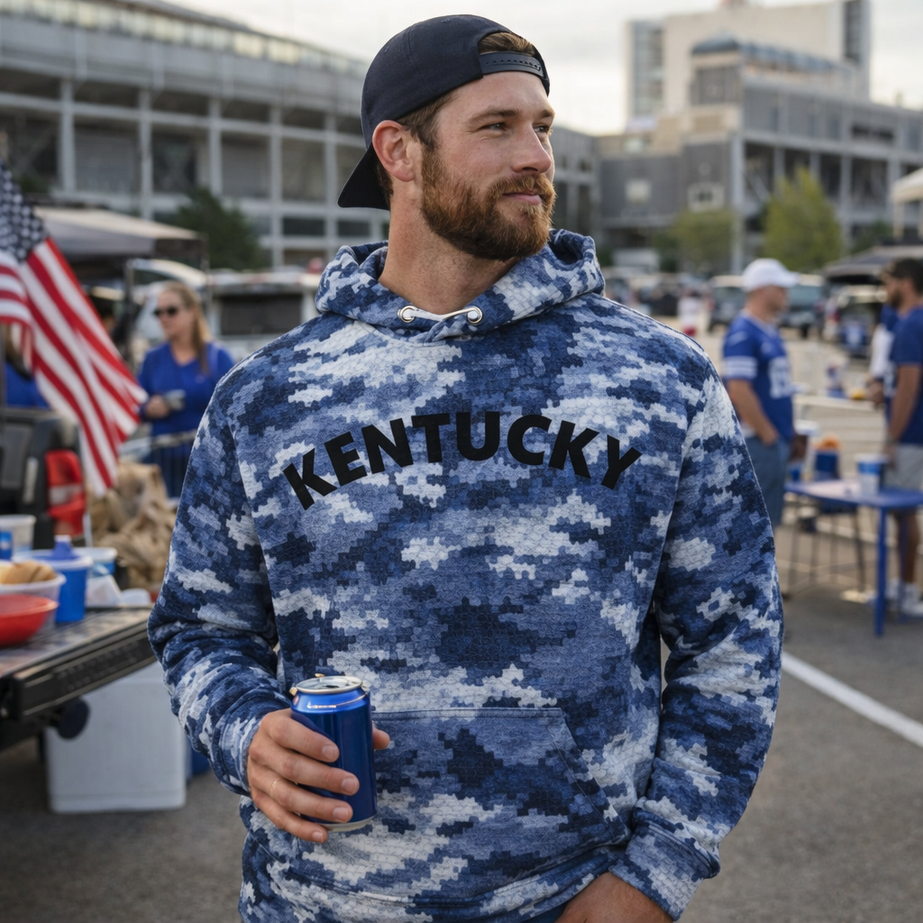 Kentucky Camo Unisex Hoodie | Bluegrass Digital Camo | Premium Fleece