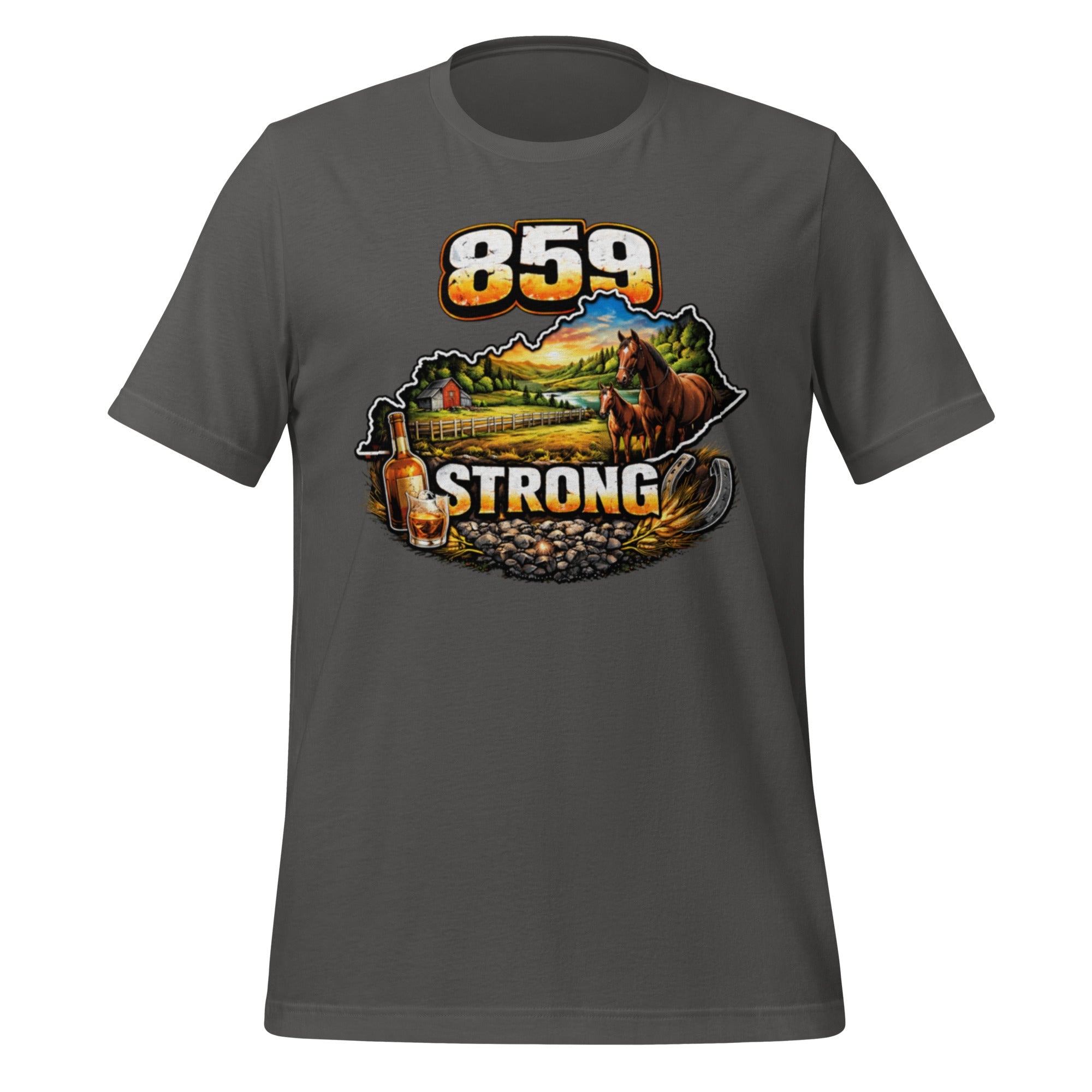 859 Strong T-Shirt | Bourbon & Horse Country Design | Classic Cotton - Bluegrass Elite Apparel LLC