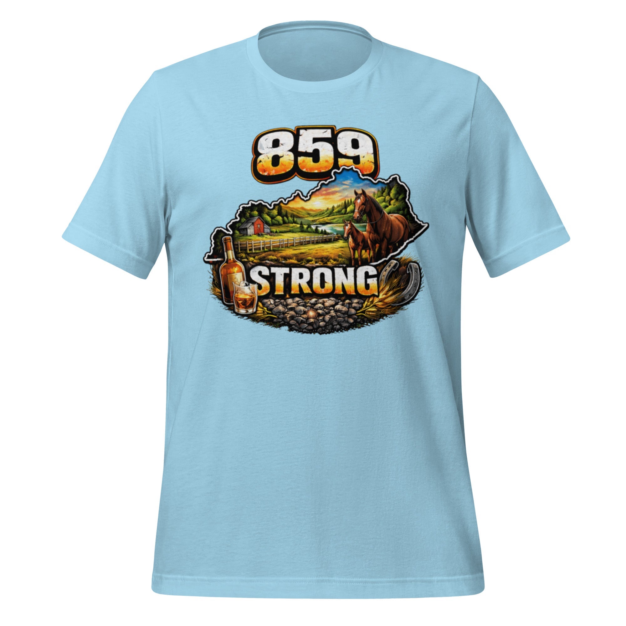 859 Strong T-Shirt | Bourbon & Horse Country Design | Classic Cotton - Bluegrass Elite Apparel LLC