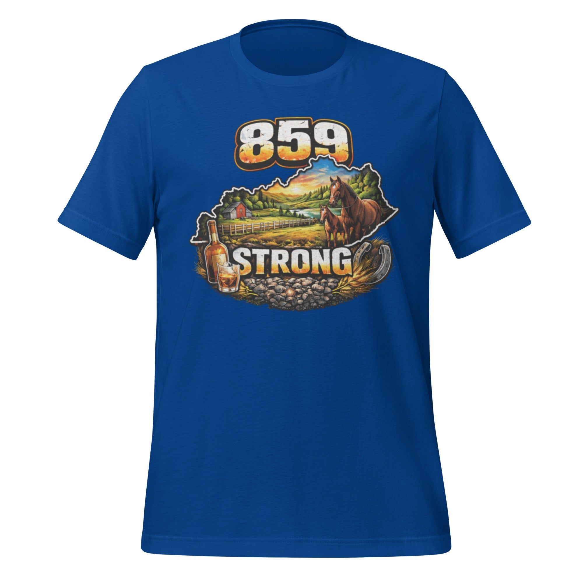859 Strong T-Shirt | Bourbon & Horse Country Design | Classic Cotton - Bluegrass Elite Apparel LLC