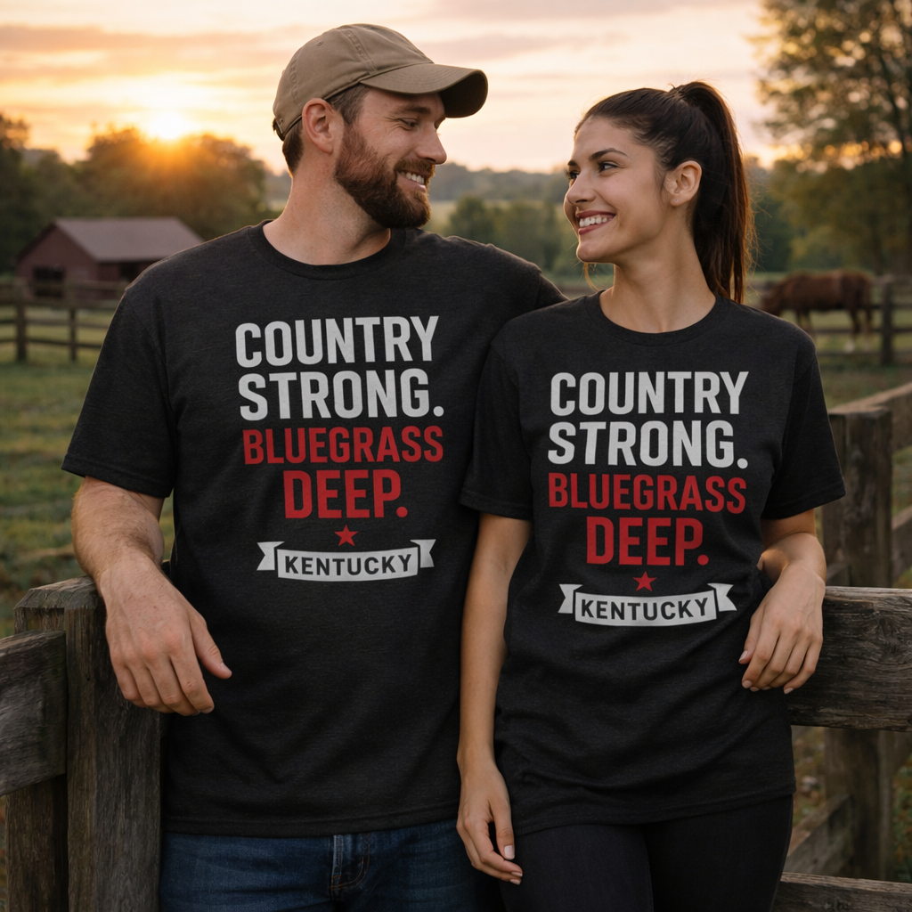 Kentucky Country Strong Tee | Bluegrass Deep Roots | Classic