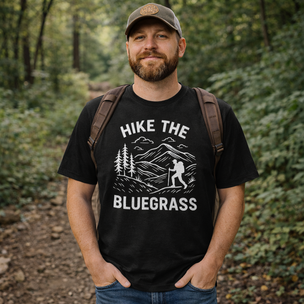 Kentucky hiking shirt | HIKE the Bluegrass Tee | Elite Tri-Blend