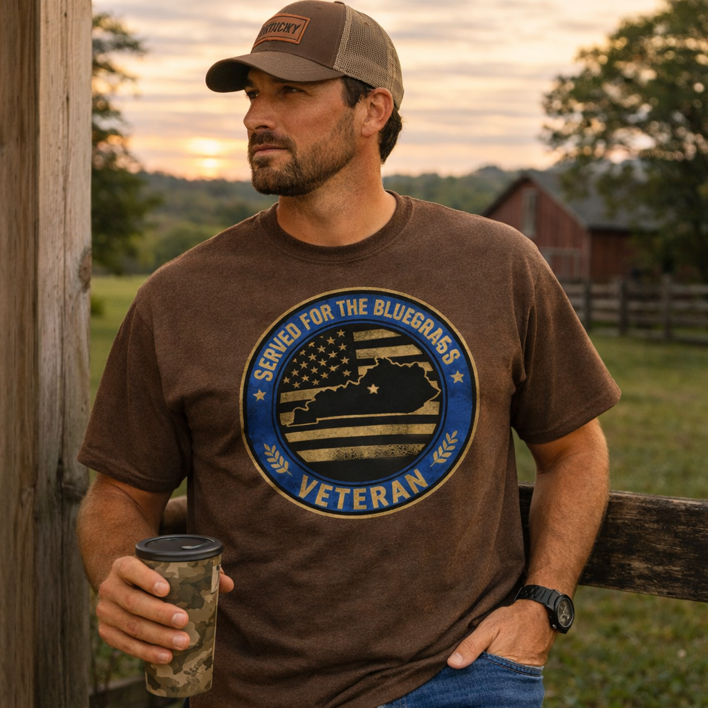 Served for the Bluegrass Veteran T-Shirt | Classic Patriotic Tee | Classic Tier