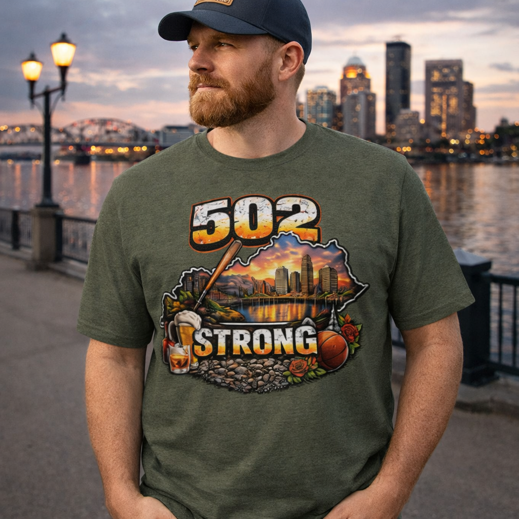 502 Strong T-Shirt | Louisville Icons Design | Classic Cotton