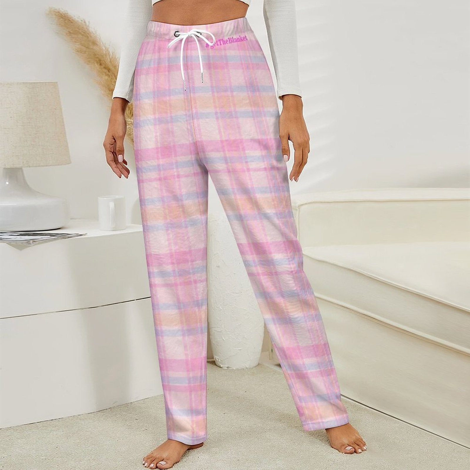 #getTHEblanket Spring Women's Flannel Lounge Pants | Cozy Reader Pajama Bottoms