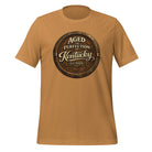 Aged to Perfection in Kentucky T-Shirt | Barrel - End Emblem Design | Classic Cotton - Bluegrass Elite Apparel LLC