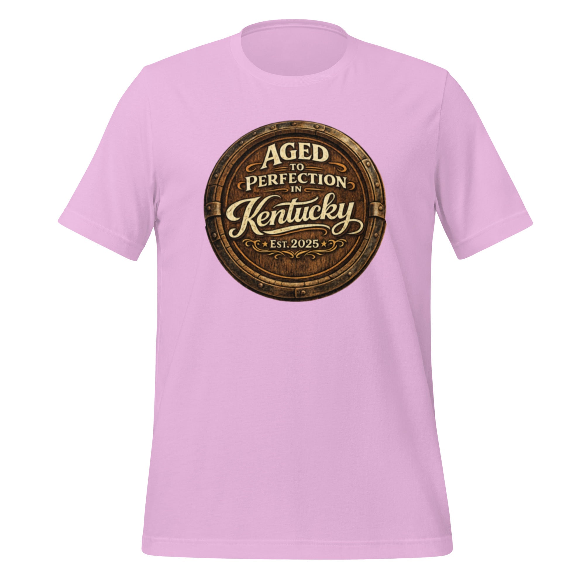 Aged to Perfection in Kentucky T-Shirt | Barrel - End Emblem Design | Classic Cotton - Bluegrass Elite Apparel LLC