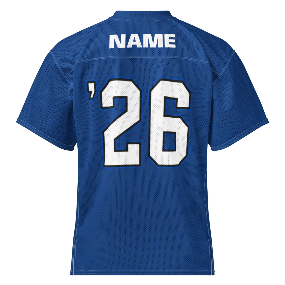 ALLUKBALL Blue Script Ball Mesh Jersey | Athletic Game Day Design - Bluegrass Elite Apparel LLC