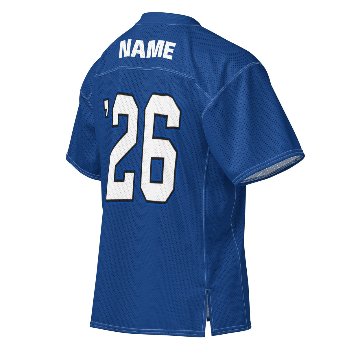 ALLUKBALL Blue Script Ball Mesh Jersey | Athletic Game Day Design - Bluegrass Elite Apparel LLC
