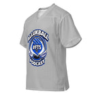 ALLUKBALL Gray Script Ball Mesh Jersey | Athletic Game Day Design - Bluegrass Elite Apparel LLC