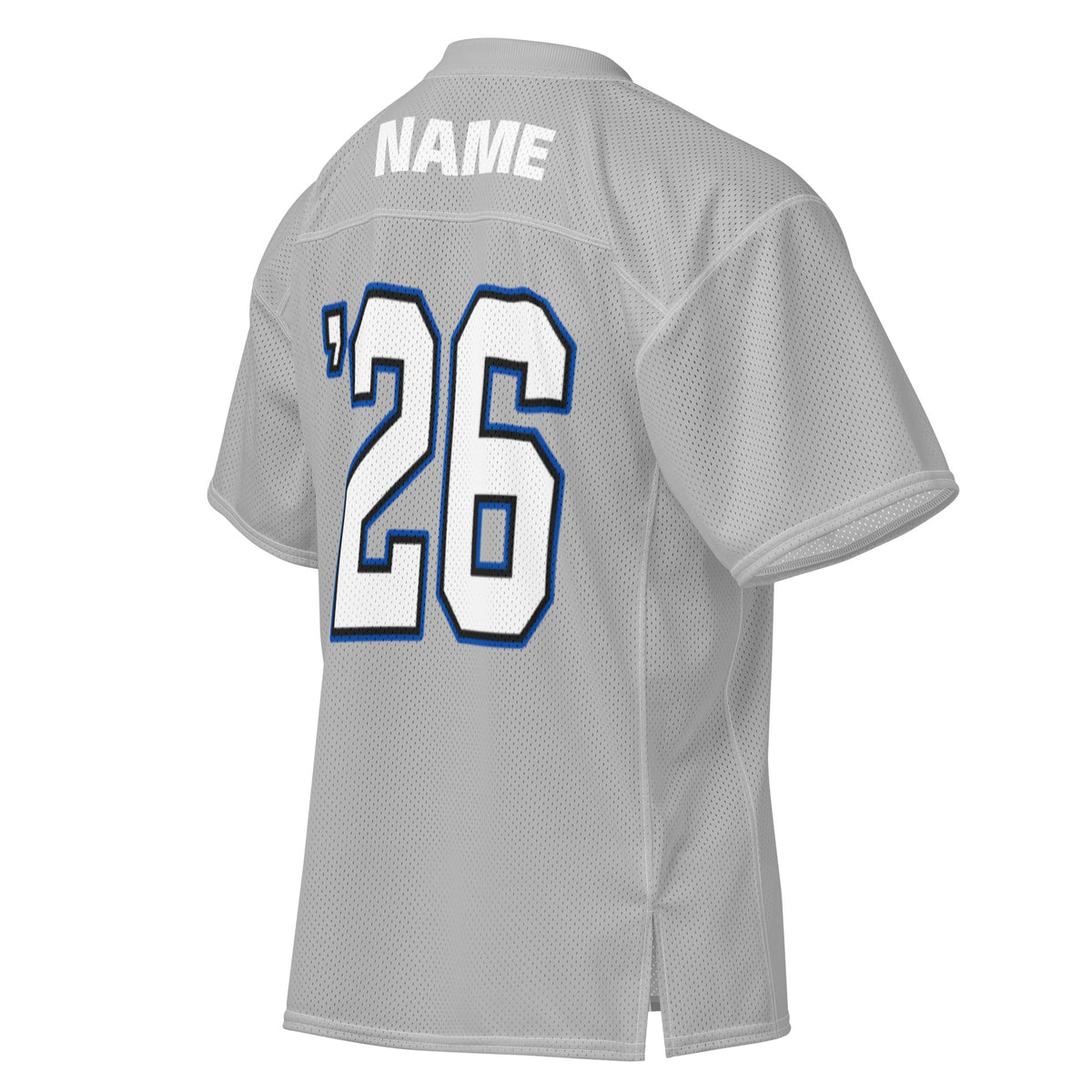 ALLUKBALL Gray Script Ball Mesh Jersey | Athletic Game Day Design - Bluegrass Elite Apparel LLC