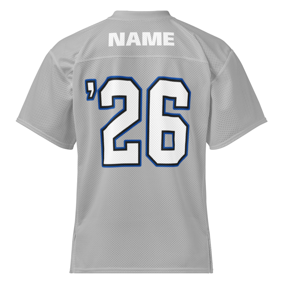 ALLUKBALL Gray Script Ball Mesh Jersey | Athletic Game Day Design - Bluegrass Elite Apparel LLC