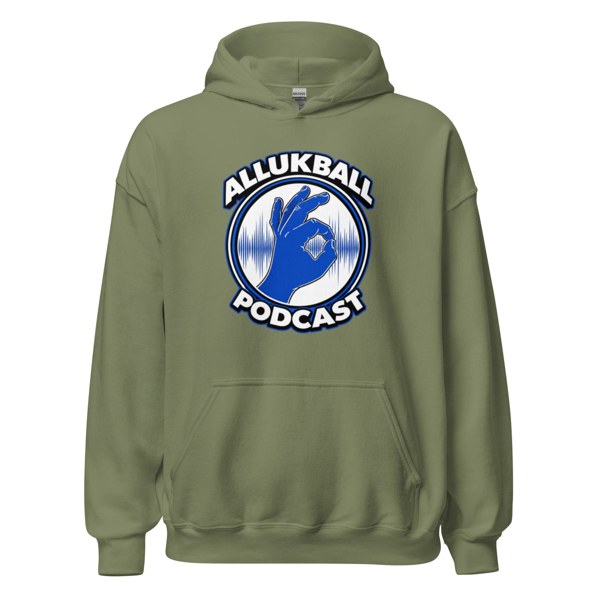 ALLUKBALL Podcast Hand Logo Hoodie | Heavy Blend Unisex Hoodie - Bluegrass Elite Apparel LLC