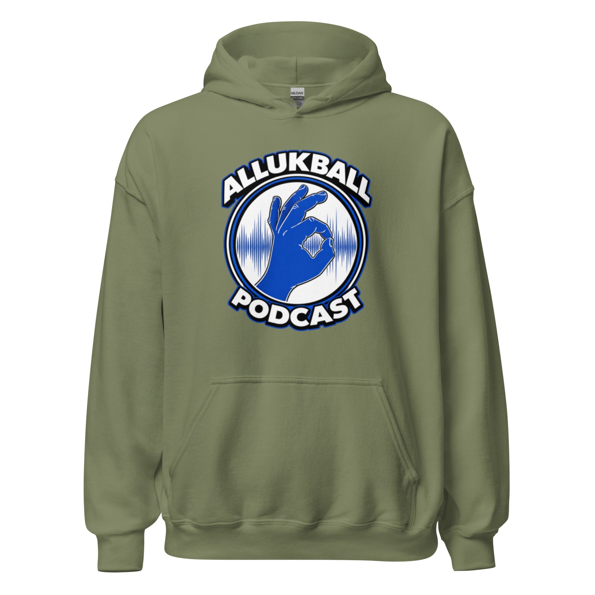 ALLUKBALL Podcast Hand Logo Hoodie | Heavy Blend Unisex Hoodie - Bluegrass Elite Apparel LLC