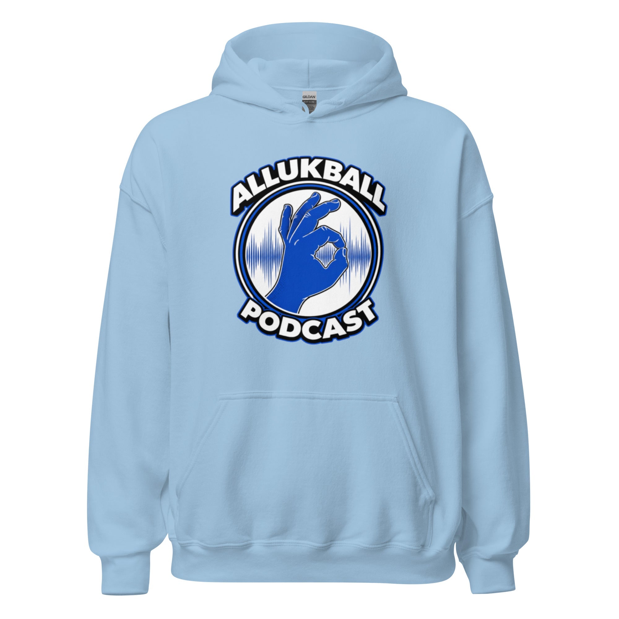 ALLUKBALL Podcast Hand Logo Hoodie | Heavy Blend Unisex Hoodie - Bluegrass Elite Apparel LLC