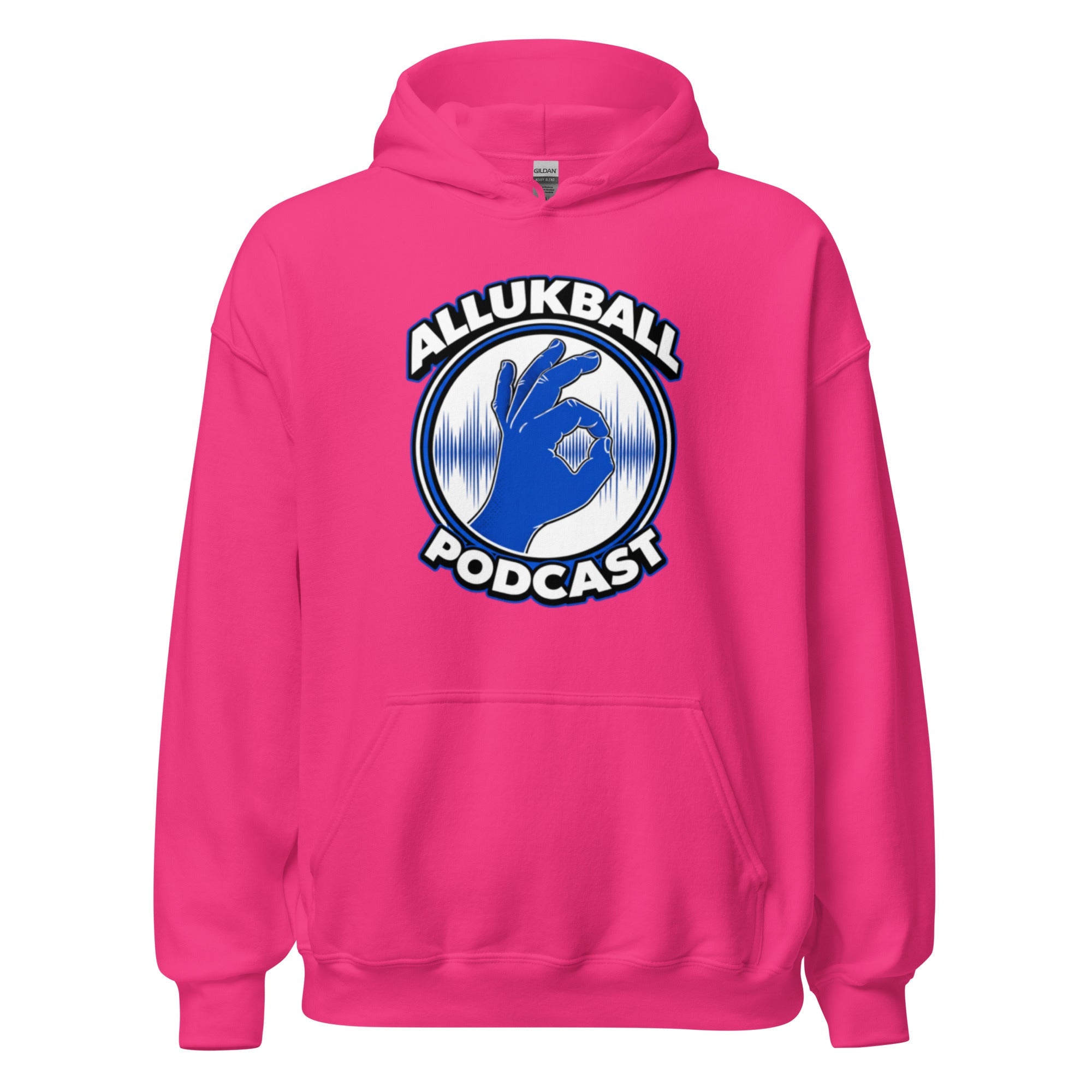ALLUKBALL Podcast Hand Logo Hoodie | Heavy Blend Unisex Hoodie - Bluegrass Elite Apparel LLC