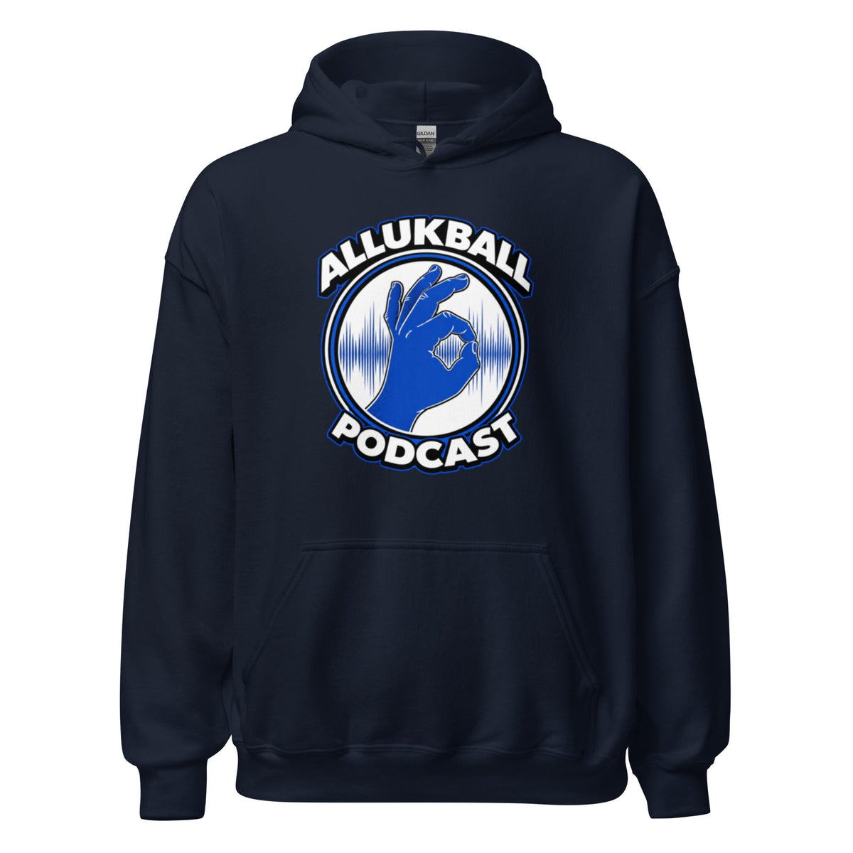 ALLUKBALL Podcast Hand Logo Hoodie | Heavy Blend Unisex Hoodie - Bluegrass Elite Apparel LLC
